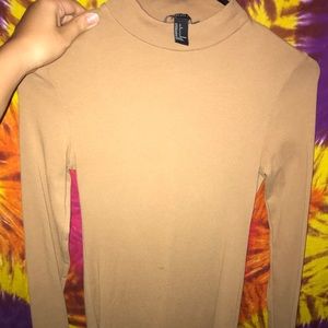 Form fitting tan dress